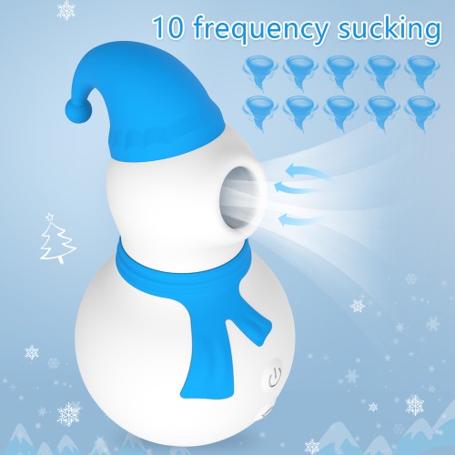 CR-3-334- Christmas Snowman Sucking Device Vibrating Multi-function  Masturbation Sex Device